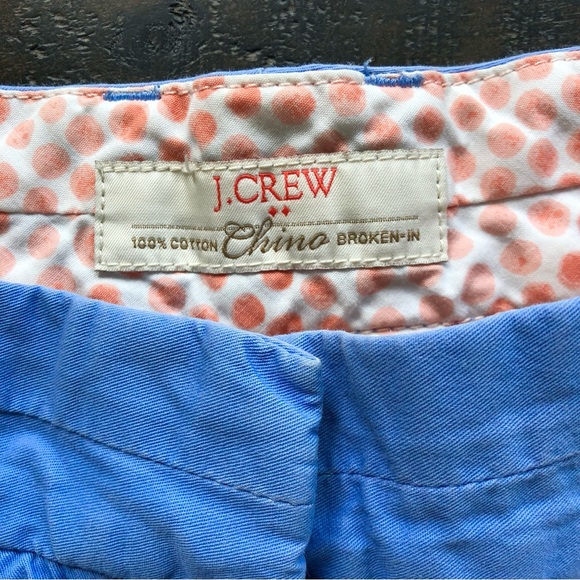 J.Crew Chino “Broken In” Periwinkle blue shorts - Picture 2 of 4